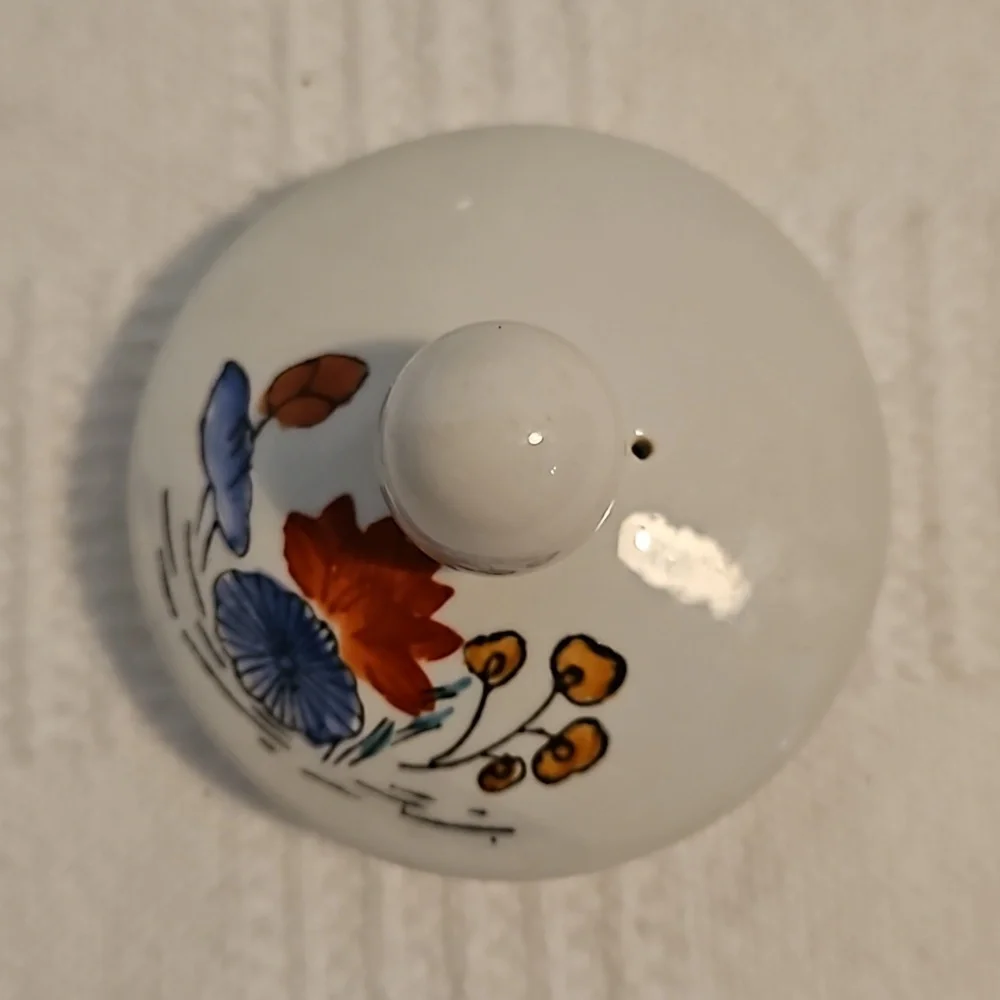 Vintage Williams Sonoma Grande Cuisine Ceramic Teapot Asian Floral Motif